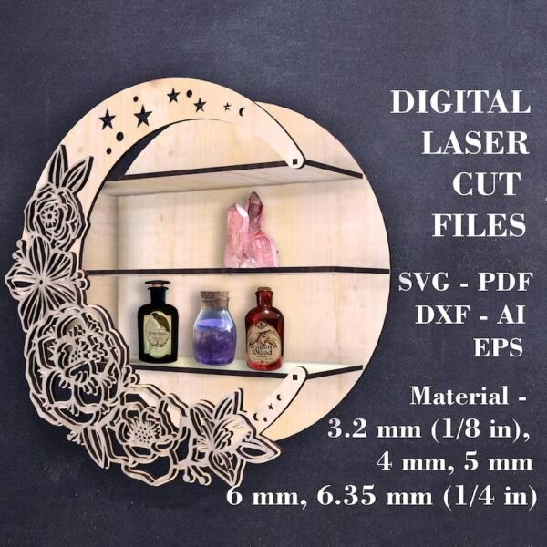 Estante Floral Luna Creativo Digital